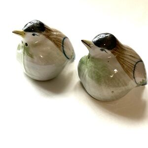 Vintage bird salt and pepper, shakers, Ceramic Bird Figurines